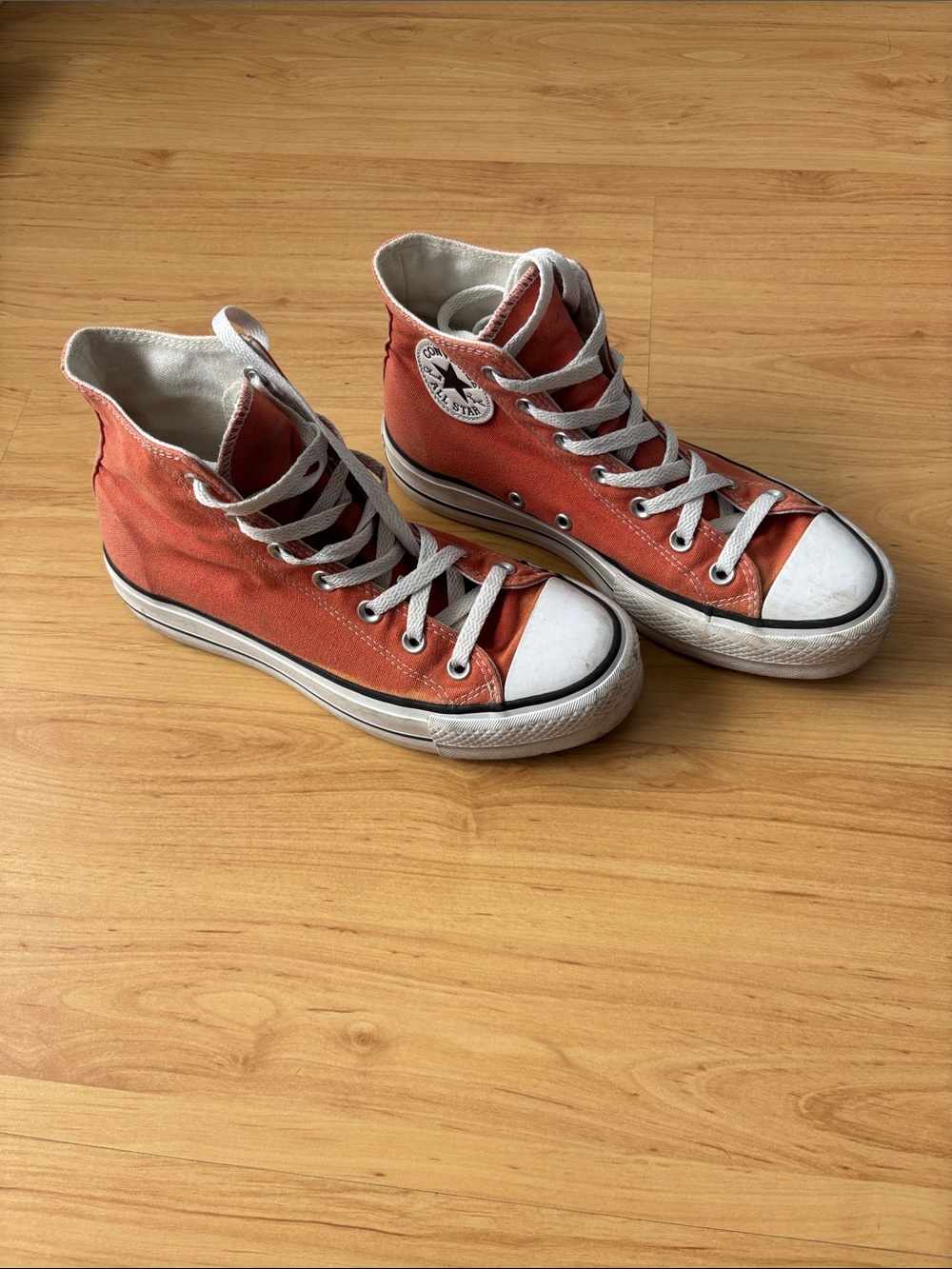 Converse High Top Platform- Custom Orange